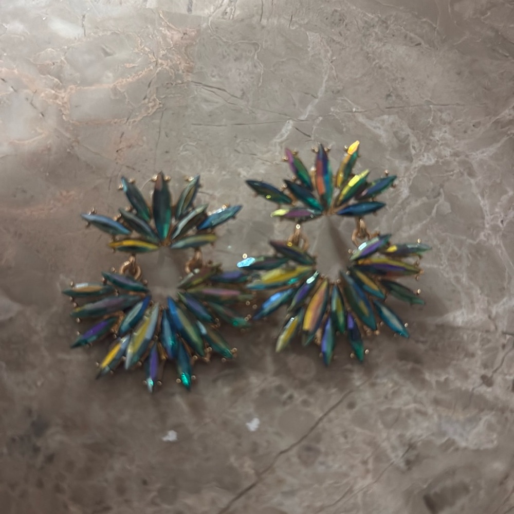 Beautiful green/blue stone earrings